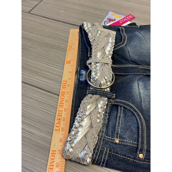 y2k grunge streetwear Angels bootcut jeans 14 high rise dark wash deadstock - Picture 7 of 11